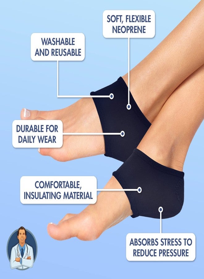 Dr. Frederick's Original Neoprene Heel Guards - 2 ct - Soft Heel Cups for Pain Relief & Plantar Fasciitis - Comfortable Design for Men & Women - Image 4